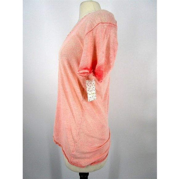 Free People Women Scoop Neck Top T-Shirt Sz S 2589 New without tags - Picture 3 of 7